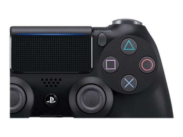 Sony DualShock 4 v2 - Spelkontroll - trådlös - Bluetooth - gagatsvart - för Sony PlayStation 4