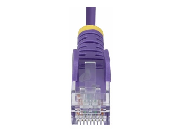 Startech - Koblingskabel - RJ-45 (hann) til RJ-45 (hann) - 25 cm - 3.6 mm - UTP - CAT 5/5e/6 - IEEE 802.3bt - halogenfri, uten hindringer, rett - p...