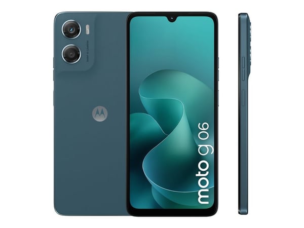Motorola Moto G06 - 4G älypuhelin - Dual-SIM - RAM 4 GB / 256 GB - microSD-korttipaikka - LCD-näyttö - 6,88" - 1640 x 720 pikseliä (120 Hz) (PBA200...