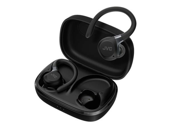 JVC HA-EC75T - True wireless-hodetelefoner med mikrofon - i øret - over-øret-montering - Bluetooth - aktiv støydemping