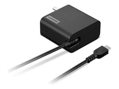 Lenovo 65W dual-port power adapter with multiple voltage outputs