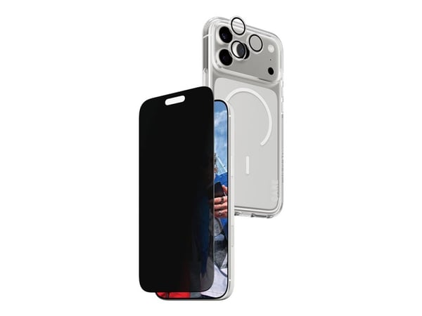 CARE by PanzerGlass - 3-i-1 Beskyttelse Personvernbunke - baksidedeksel for mobiltelefon - MagSafe-samsvar - polykarbonat, termoplast-polyuretan (T...