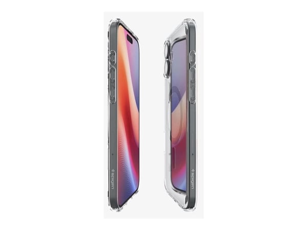 Spigen Ultra Hybrid (MagFit), Suojus, Apple, iPhone 16 Plus, 17 cm (6.7"), musta, Läpinäkyvä