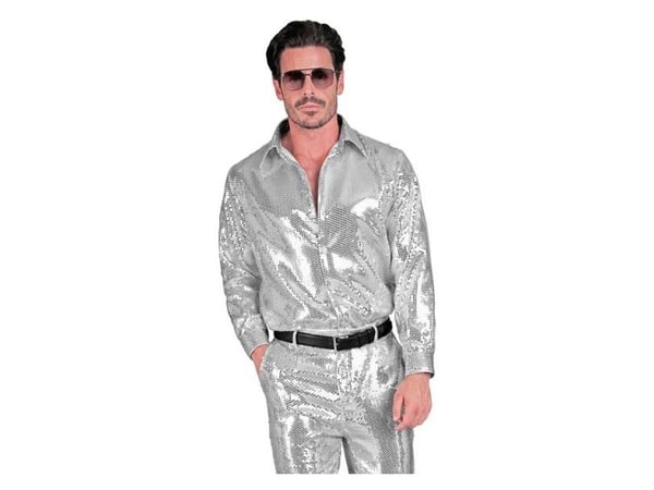 Silver paljettskjorta
