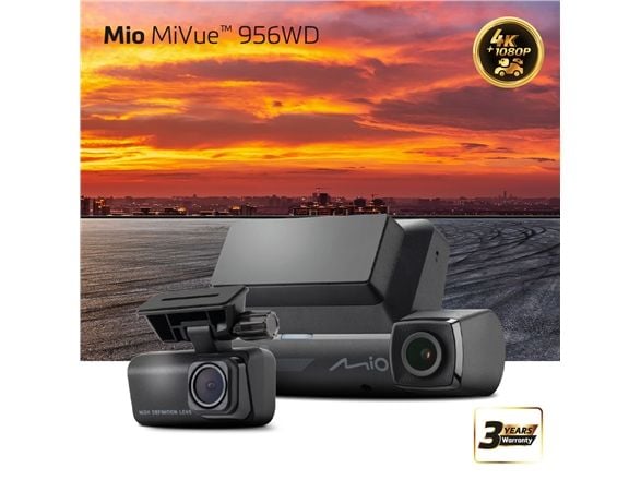 MIO MiVue 956W DUAL 4K HDR, GPS, WIFI, stemmestyring