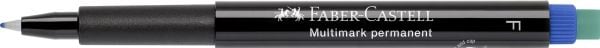 Faber-Castell MULTIMARK - Markør - permanent - blå - 0.6 mm - fin - med viskelær