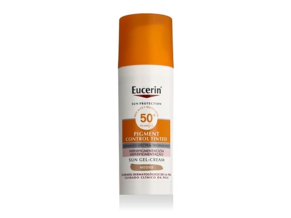 Eucerin Pigment Control sävytetty aurinkogeeli-voide SPF 50+ 50 ml