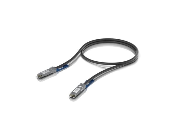 Ubiquiti - Direkte 100GBase-koblingskabel - QSFP28 (hann) til QSFP28 (hann) - 0.5 m - 7 mm - fiberoptisk