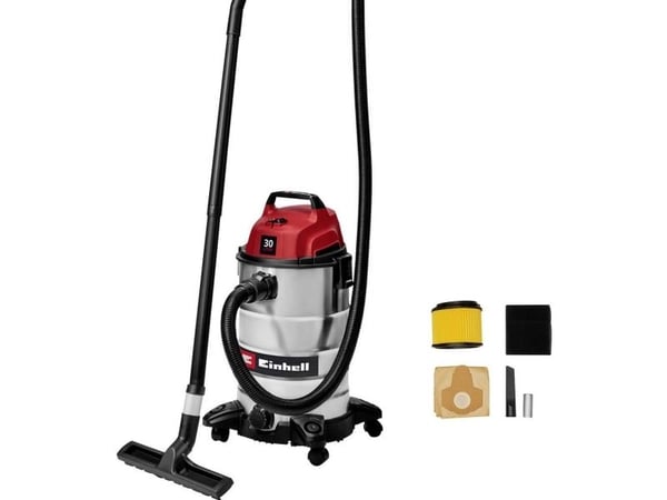Einhell TC-VC 3055 S, 950 W, Sylindervakuum, Tørr & våt, Støv pose, 30 l, Filtrering