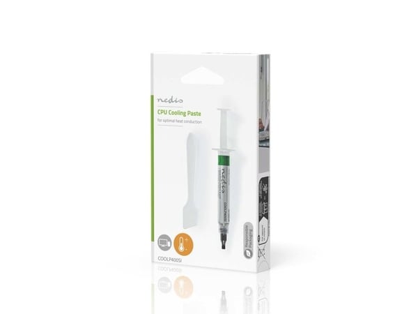 Nedis COOLP400SI, Lämpötahna, 4,63 W/m·K, Hopea, 3,15 g/cm³, -30 - 280 °C, 116 mm