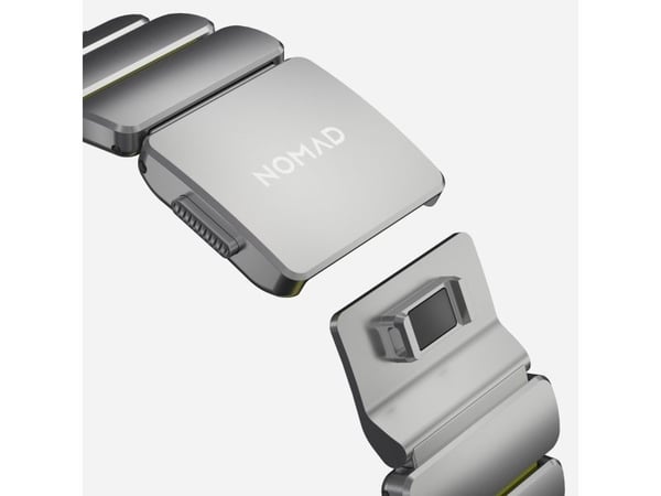 NOMAD Stratos Band - titanarmbånd for Apple Watch 49 mm med FKM (naturlig titan, volt FKM)