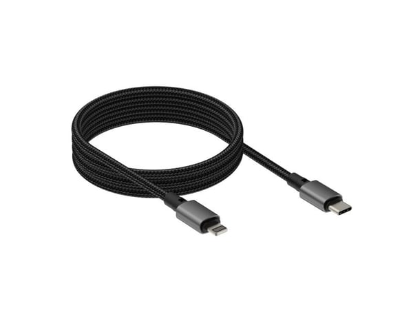 Vision TC 1MLTGMAG/BL, 1 m, Lightning, USB C, Uros, Uros, musta