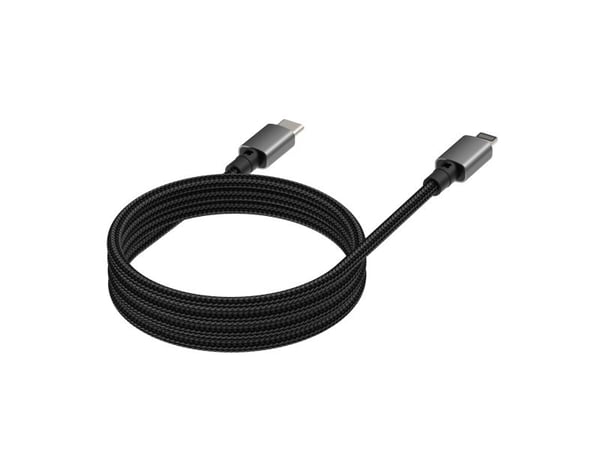Vision TC 1MLTGMAG/BL, 1 m, Lightning, USB C, Uros, Uros, musta