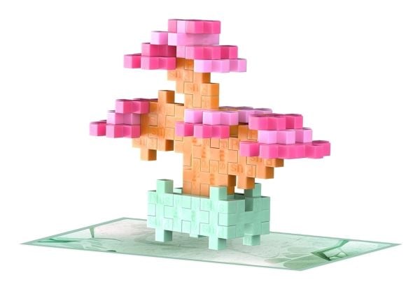 Plus-Plus Plant Packs - Pink bonsai