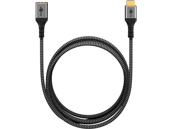 Goobay 79107, 3 m, HDMI-tyyppi A (vakio), HDMI-tyyppi A (vakio), 3D, 48 Gbit/s, musta, Hopea