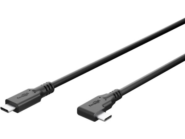 Goobay 79430, 1 m, USB C, USB C, 40 Gbit/s, Svart