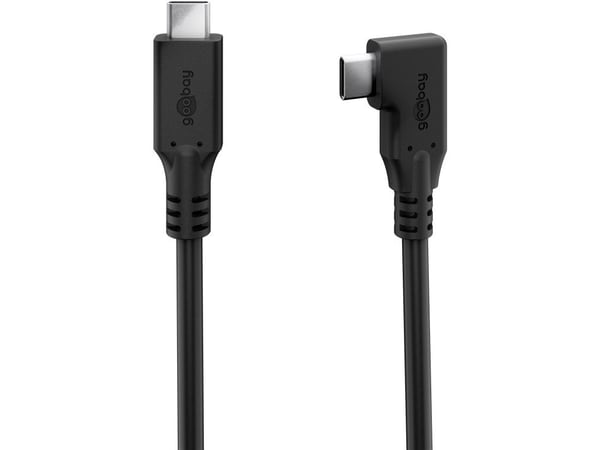 Goobay 79432, 1 m, USB C, USB C, 40 Gbit/sek, svart