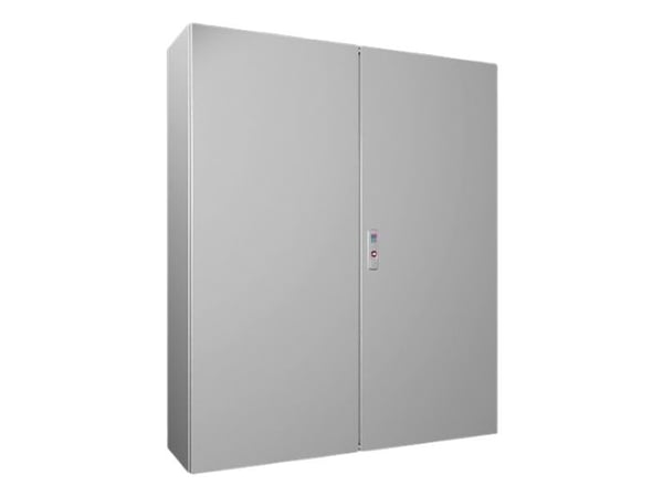 RITTAL AX Compact-taulu, WHD: 1000x1200x300 mm, teräslevy, asennuslevyllä, kaksoislaatikko, 3-pistelukituksella varustettuna
