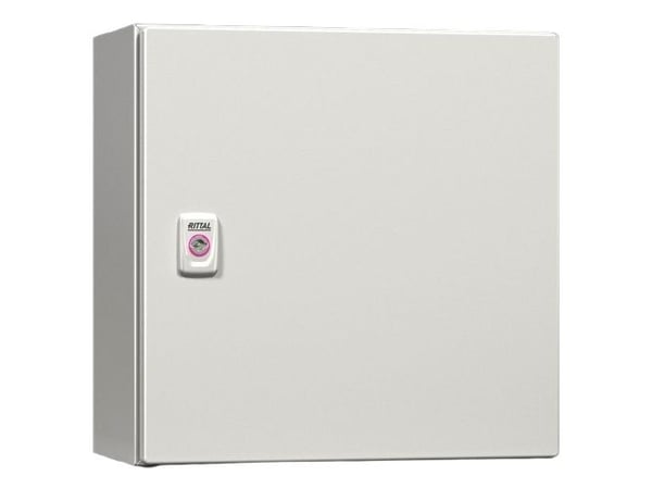 RITTAL AX Compact-taulu, WHD: 1000x1200x300 mm, teräslevy, asennuslevyllä, kaksoislaatikko, 3-pistelukituksella varustettuna
