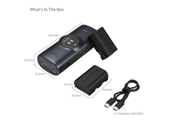 SmallRig 5695, Lithium-Ion (Li-Ion), 2 stykker, Batterier medfølger