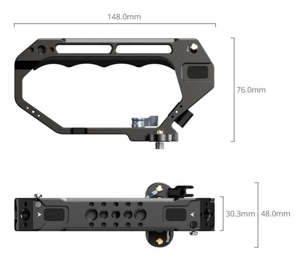 SmallRig 5661, NATO Clamp, Svart, Aluminium, Silikon, Rustfritt stål, 178 g, 148 mm, 76 mm