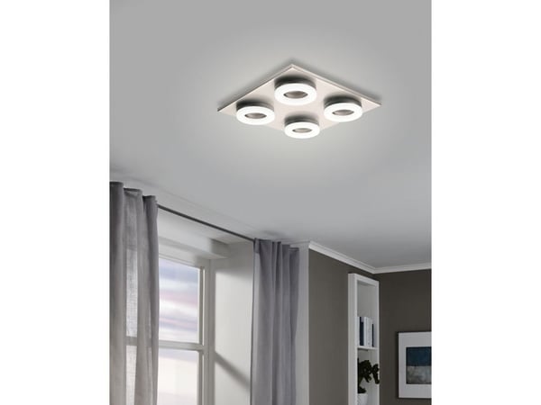 EGLO Palena, 4 ampuller, LED, Ikke-utskiftbare pærer, 3000 K, 350 lm, IP20