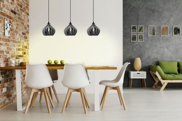 EGLO TAMALLAT LANGBORD 3XE27 Ø230 SVART