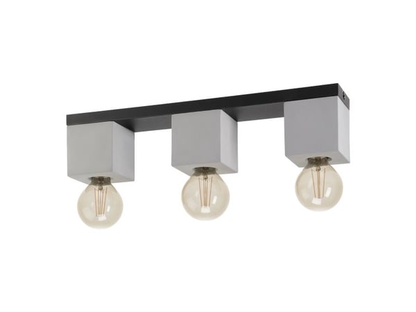 EGLO PRESTWICK 3, 3 lamppu(a), LED, E27, IP20, Musta, Harmaa