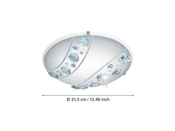 EGLO Nerini, 4000 K, IP20, Gjennomsiktig, Hvit
