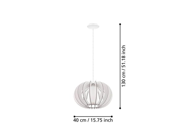 Eglo Stellato 2 - Taklampe - 1 sokkel - E27 - hvit