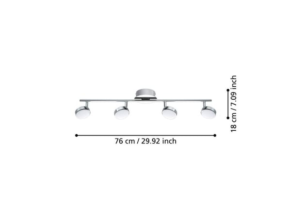 EGLO SALTO SPOT 4X640LM KROM