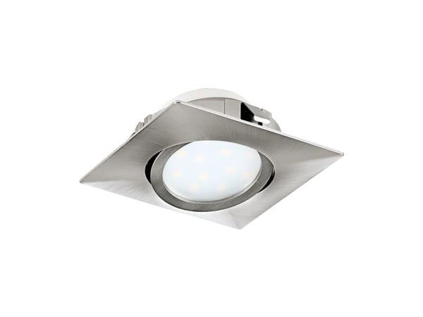 EGLO Pineda, Innsunket spotlight, Ikke-utskiftbare pærer, LED, 6 W, 3000 K, Nickel