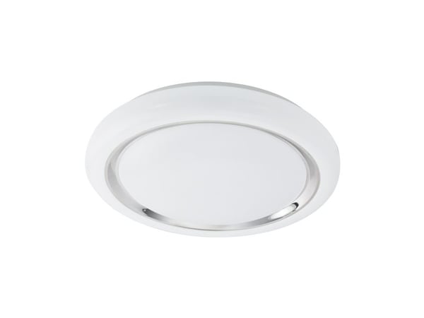 EGLO Capasso, LED, Ikke-utskiftbare pærer, 3000 K, 2500 lm, IP20, Kromfarget, Hvit