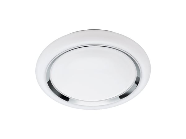 EGLO CAPASSO-C, 1 ampuller, LED, 6500 K, 2100 lm, Kromfarget, Hvit
