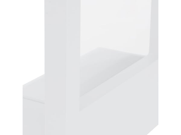 EGLO 98143, Overflatebehandlet, 1 ampuller, E27, IP44, Hvit