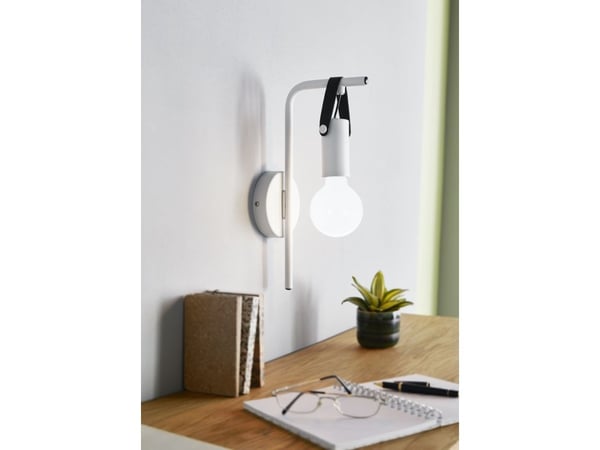 EGLO APRICALE vägglampa E27 grå/svart