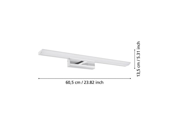 EGLO TABIANO-C SPEILBELYSNING L605 RGBTW 15,6W 2000LM IP44 KROM