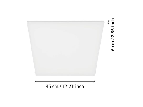 EGLO Turcona, 1 lamppu(a), LED, IP20, Valkoinen