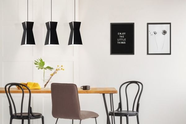 EGLO VALECROSIA LANGBORD E27 3L SVART/HVITT