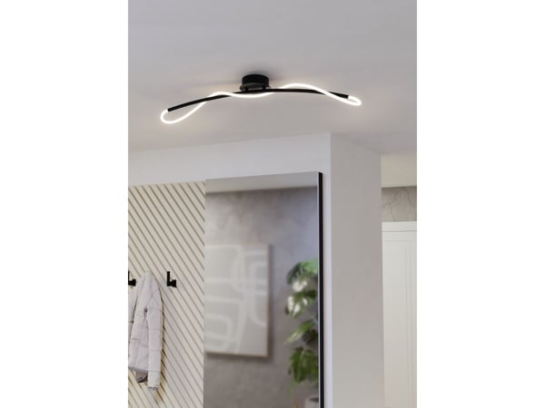 EGLO Egidonella, LED, 3000 K, 3250 lm, IP20, Sort, Hvit