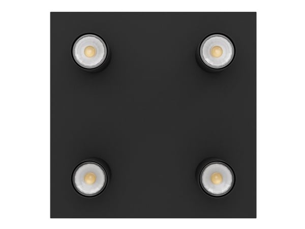 EGLO VALCASOTTO, 4 ampuller, LED, GU10, IP20, Sort
