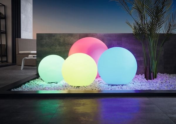 EGLO Monterolo-Z, Gulvlys, Sort, Hvit, Plast, IP65, Hage, II