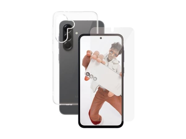 SAFE. by PanzerGlass - 2-i-1-pakke - baksidedeksel for mobiltelefon - termoplast-polyuretan (TPU) - gjennomsiktig - med skjermbeskytter (en pakke 5...