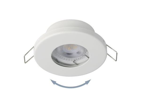 EGLO MAZUBY 1 innbygd. SÆT Ø85 4x500lm 3000K dimbar. IP44 hvit