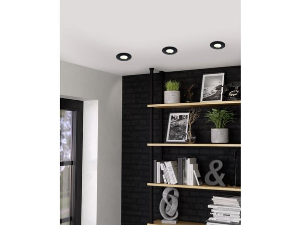 EGLO MAZUBY innfelt sett Ø88 4x500 lm 3000K IP65 sort