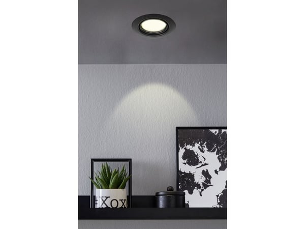 EGLO MAZUBY innbyggingssats tilt Ø87 GU10 3x345LM sort