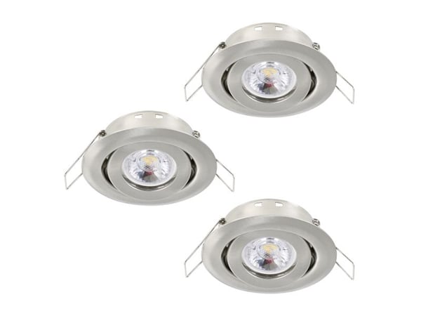 EGLO SALICETO MINI-PUCK innfelt sett kip Ø77 3x350lm 3000K dimbar (BS)