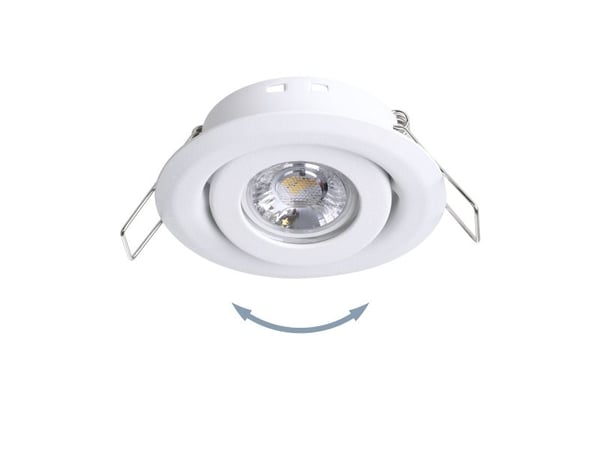 EGLO SALICETO MINI-PUCK innbyggingssett vippe Ø77 3x350lm 3000K hvit