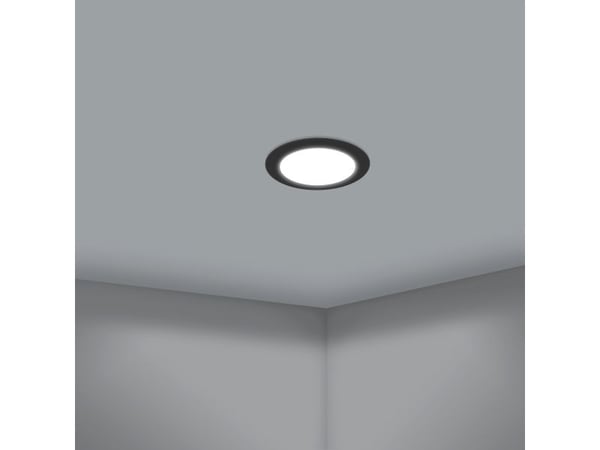 EGLO ABIUL INNFELT SETT Ø86 CCT 3X300LM DIMMER IP44 SVART