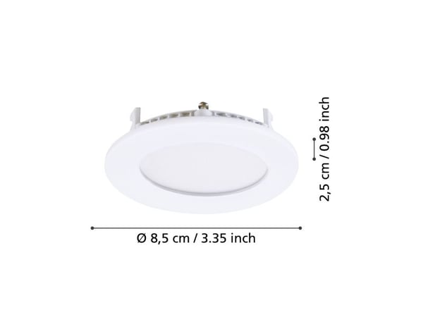 EGLO FUEVA 3 innbyggingssett Ø85 3x2,7W 3x300LM